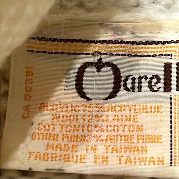 Vintage Marella twotone wool blend cowlneck knit sweater size small - Picture 3 of 10